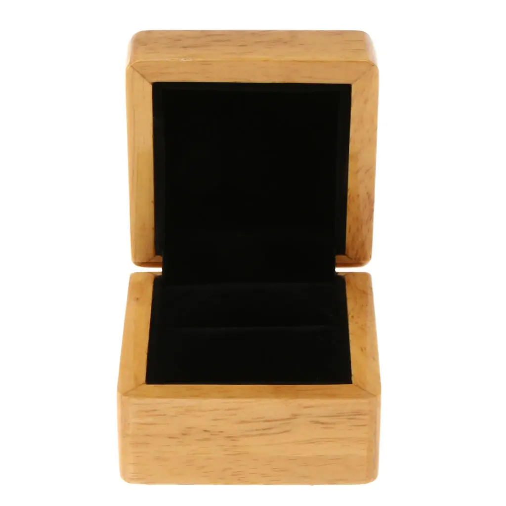 

Гладкая деревянная шкатулка для драгоценностей ручной работы, коробка для хранения сокровищ, органайзер, чехол