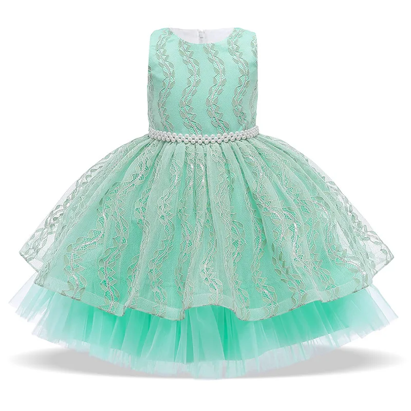 

2020 New Flower Girl Dress Elegant Kids Dresses For Girls Wedding Gown Satin Bow Knot Teen Girl Party Dress Children Clothing
