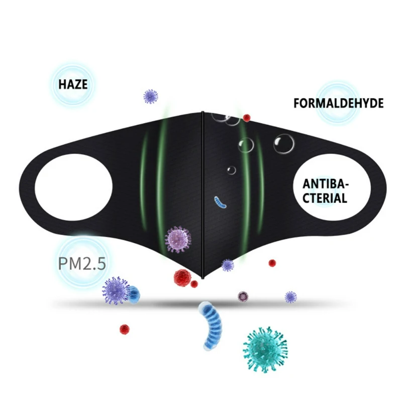 Воздухопроницаемая Водонепроницаемая хлопковая маска Pm2.5 6/10 шт. ветрозащитная и