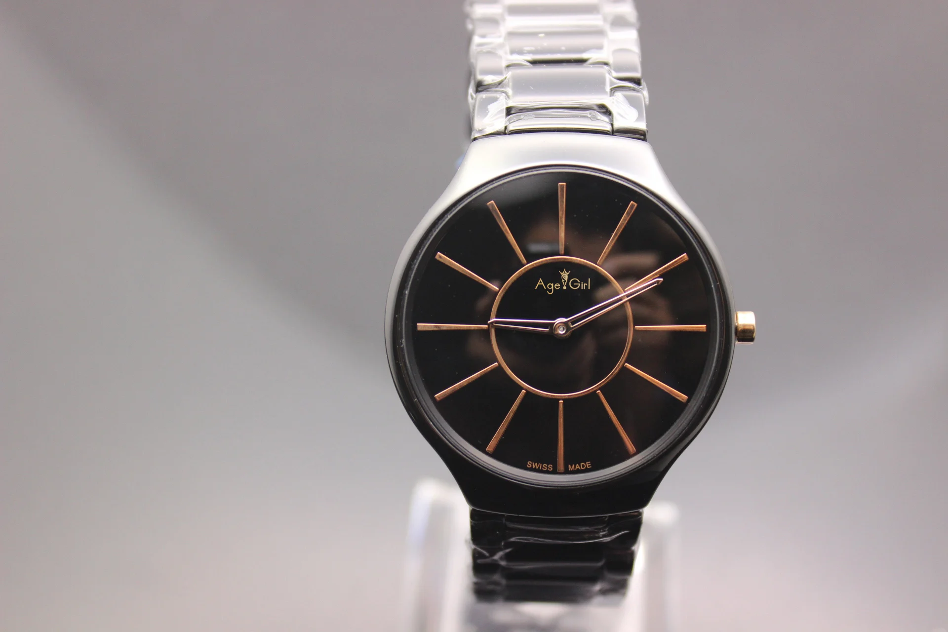 

Black White Ultra Thin Quartz Watches Mens Ceramic For Women Classic lovers Watch Elegant business vogue fashion style