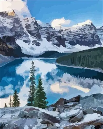 

《Far north》 picture painting by numbers home decor birthday present quadros decorativos