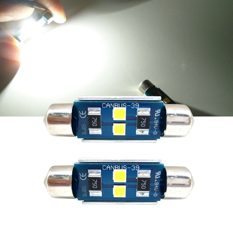 

2x Festoon C5W LED Light Canbus No Error C10W License Plate Light for Volkswagen VW Passat B5 B6 B7 Polo Golf 5 6 7 MK7 Jetta