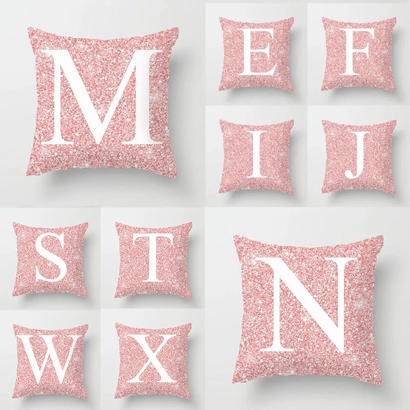 

Car Decor Pillow Case Cushion Cover Waist Throw Cushion Cover Pillowslip Home Supplies Throw Pillows Covers 45*45cm Letter