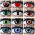 Контактные линзы EYESHARE для косплея, 1 пара, цветные контактные линзы ed для глаз, аниме-линзы для Хэллоуина, красота, макияж, красные цветные контактные линзы для глаз