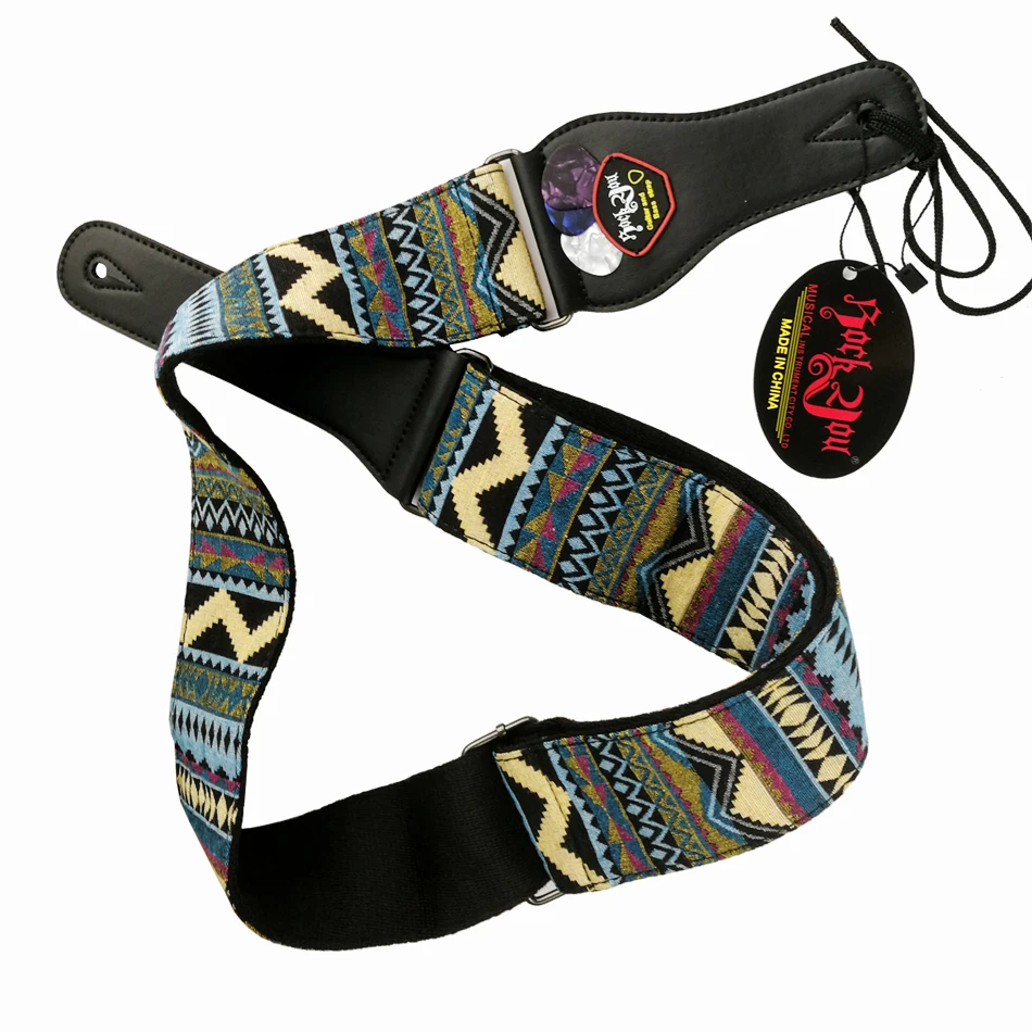 Кожаный ремень для гитары хлопчатобумажный длина 145 см ширина 6 2 | Спорт и