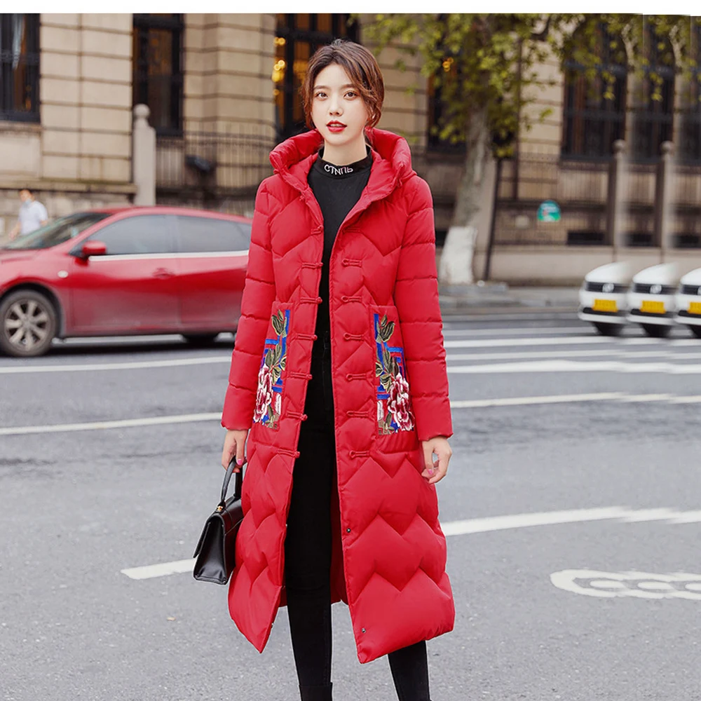 Зимнее пальто для женщин 2020 парки куртка с большим капюшоном Новый стиль длинная