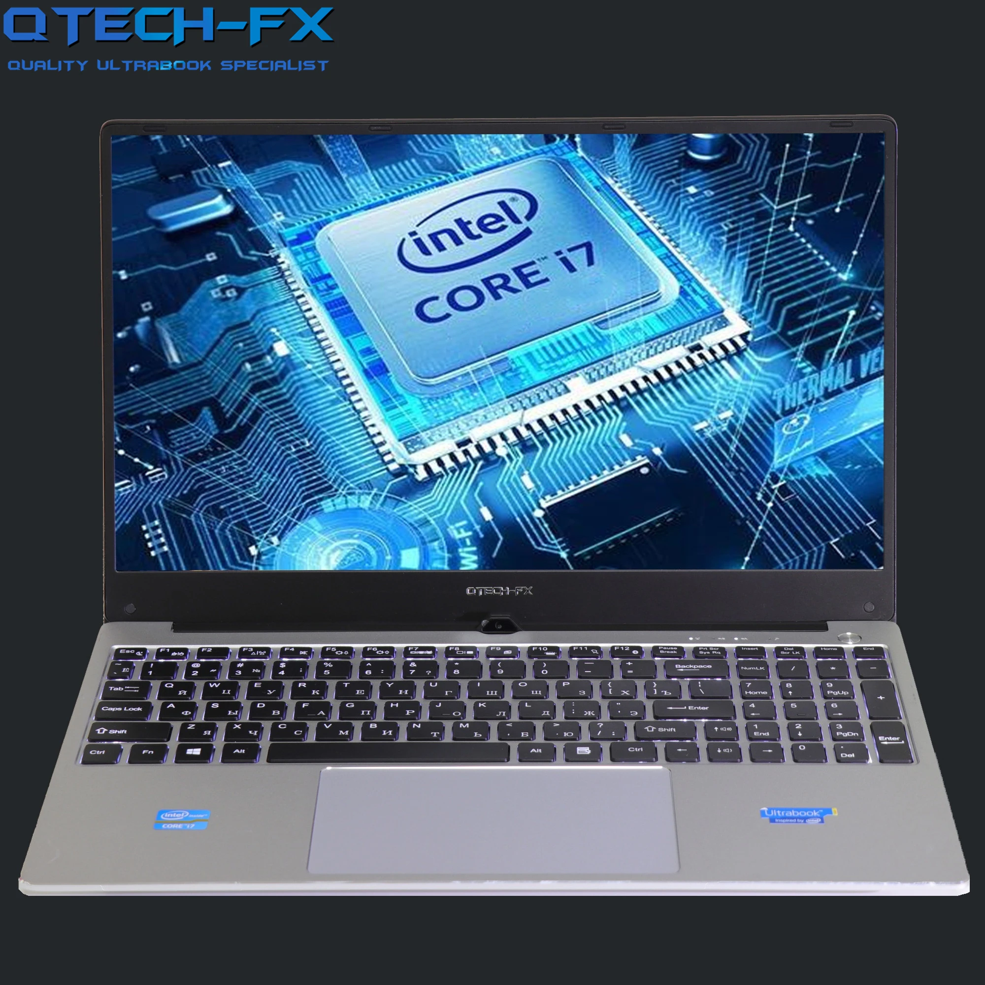 Ноутбук металлический i7 1 ТБ SSD 16 Гб RAM 512G 15 6 Intel CPU Windows10 игровой офис Арабский Иврит