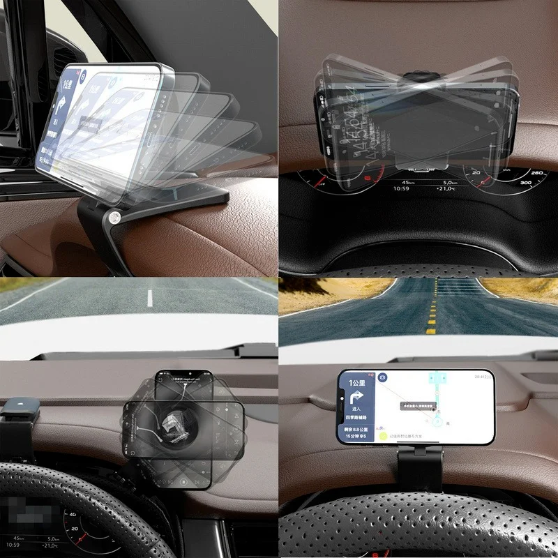 car magnetic phone holder dashboard mount 360 degree adjustable hud mini silent auto gps navigation bracket for iphone 13 xiaomi free global shipping