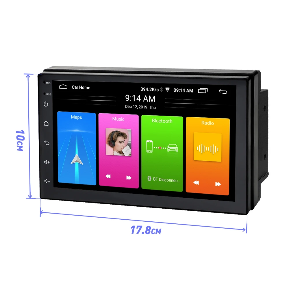 Android 8,1 автомобильное радио стерео gps навигация Bluetooth wifi Универсальный 7 ''2din 2.5D ips автомобильное радио стерео четырехъядерный мультимедиа