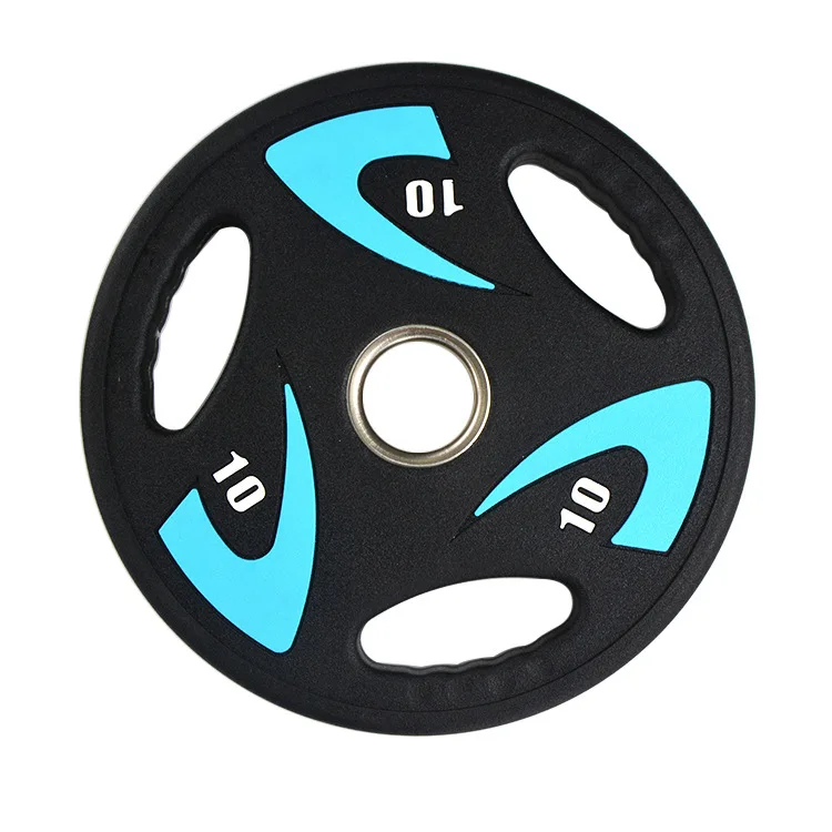 Высококачественная полиуретановая трехручная штанга цветная для тяжелой