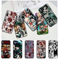 my hero academia black silicone cell phone cover case for huawei y6 y7 y9 prime 2019 y9s mate 10 20 40 pro lite nova 5t
