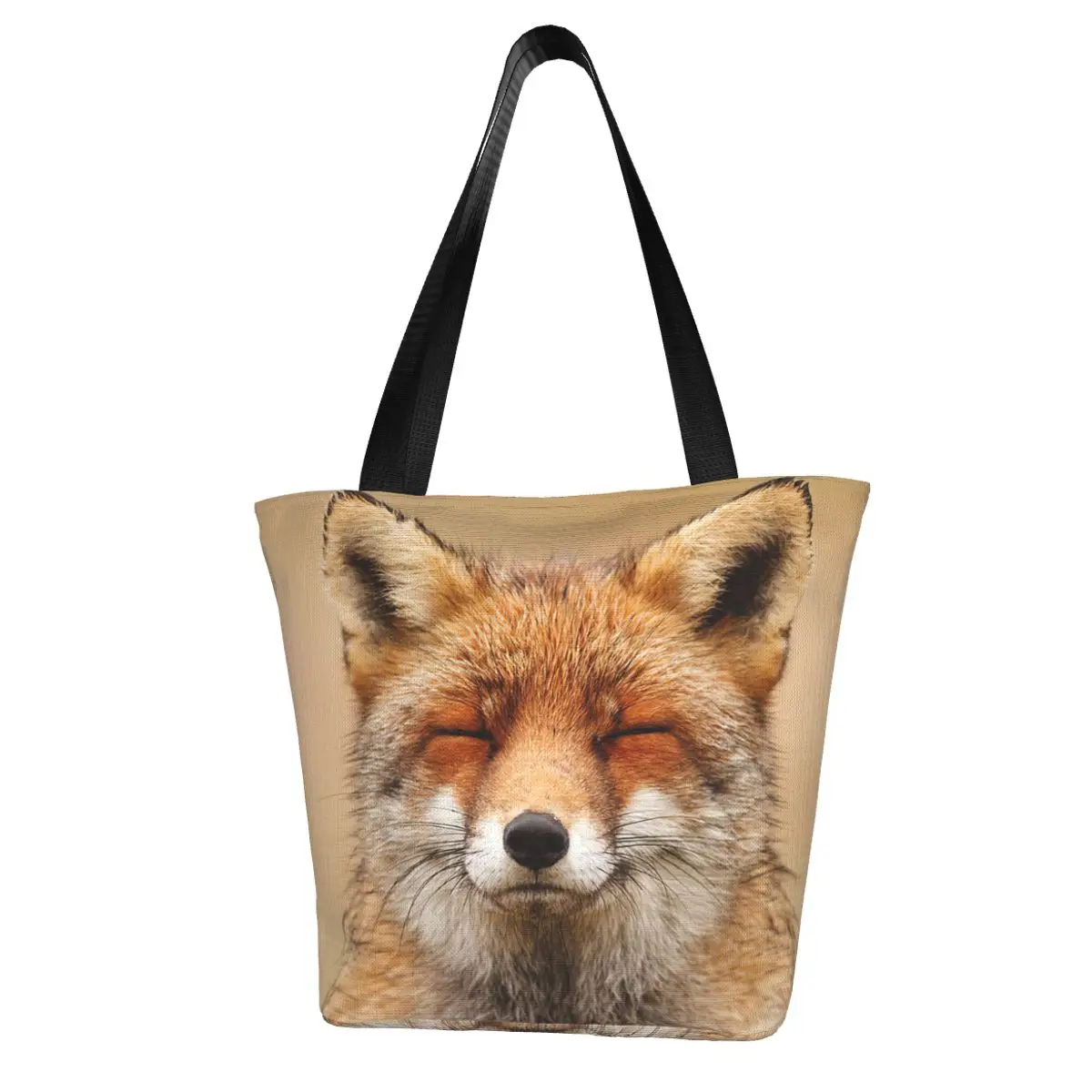 Zen Fox Red Fox Shopping Bag Aesthetic Cloth Outdoor Handbag Female Fashion Bags