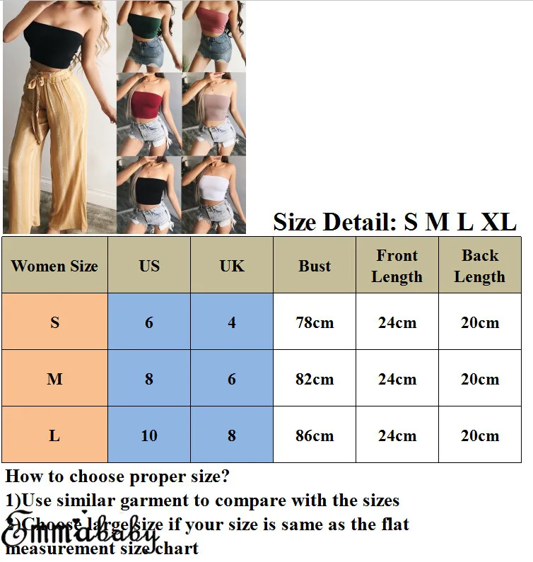 

Hirigin Women Sexy Off Shoulder Elastic Boob Tube Tops Strapless Bandeau Crop Top Shirt Vest Night Club Wear