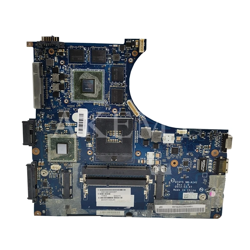 Материнская плата для ноутбука For Lenovo Y400 900002563 QIQY5 NM A141 GT750M GPU HM76 100% тестирование