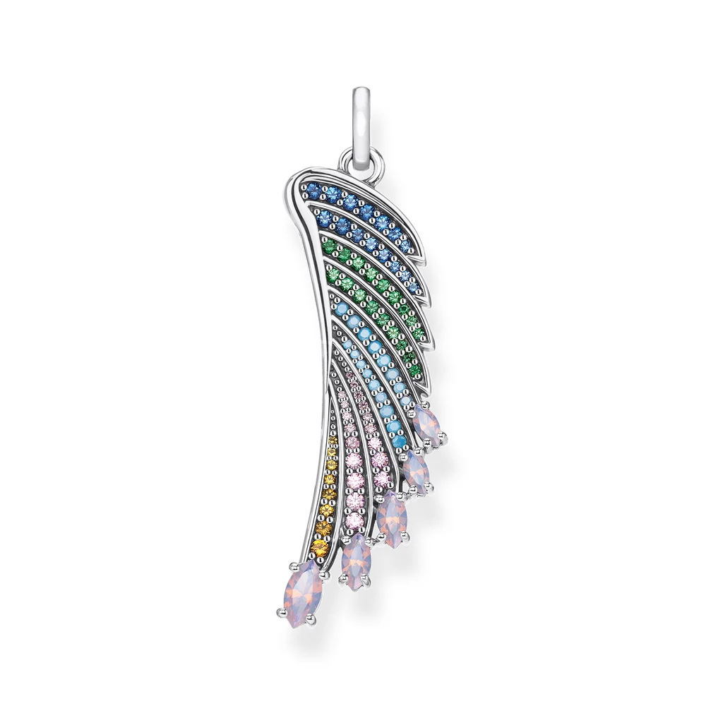 

Pendant Hummingbird Wing 2020 New Arrival Fashion Jewelry Thomas Bijoux Bohemia 925 Sterling Silver Rainbow Effect Woman Gift