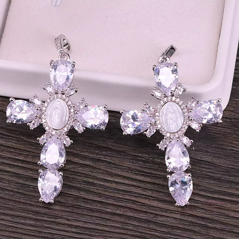 Подвеска в форме Креста с изображением Иисуса Христа ожерелье подвеской из