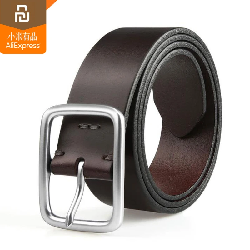 Оригинальный youpin mijia qimian Простой повседневный мужской ремень из коровьей кожи с