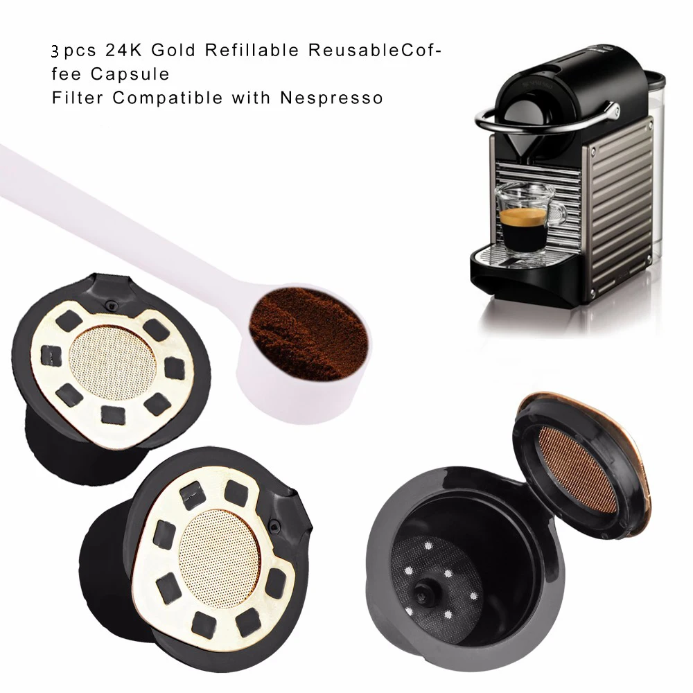 Многоразовые nespresso 3 шт обновленная версия с хорошим эффектом фильтрации, богатый жир и деликатный внешний вид капсула nespresso кофе фильтр инструменты бариста кухонные принадлежности