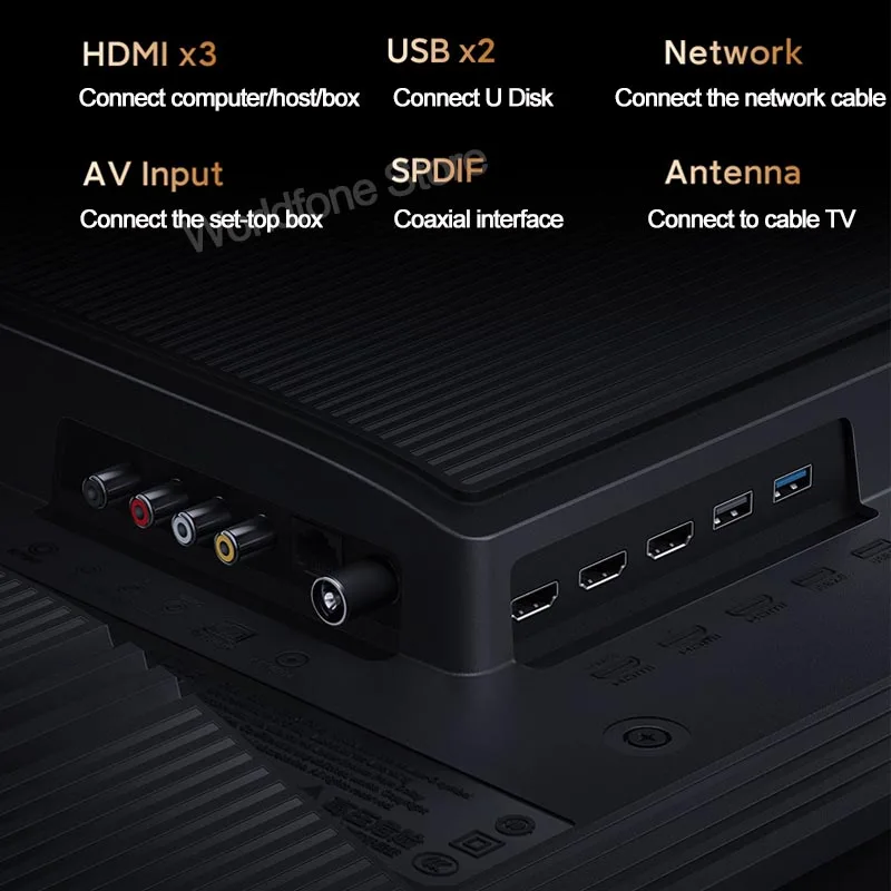 Смарт ТВ Xiaomi Mi Smart TV 6 65 дюймовый OLED смарт Android HDR 4K экран 3 ГБ ОЗУ 32 Гб ПЗУ Wi Fi Bluetooth
