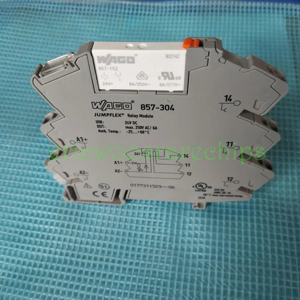 857-152 24VDC APE30024 реле мощности 6A 250VAC 5 контактов с релейным разъемом 857-304 |