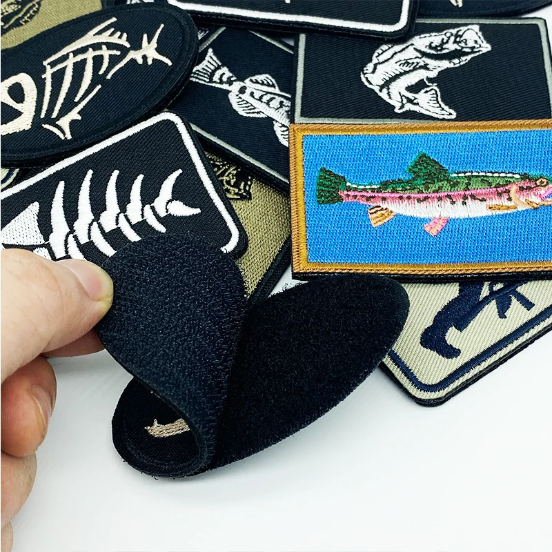 Нашивки с 3D вышивкой для рыбалки и спецназа военный тактический значок армейская