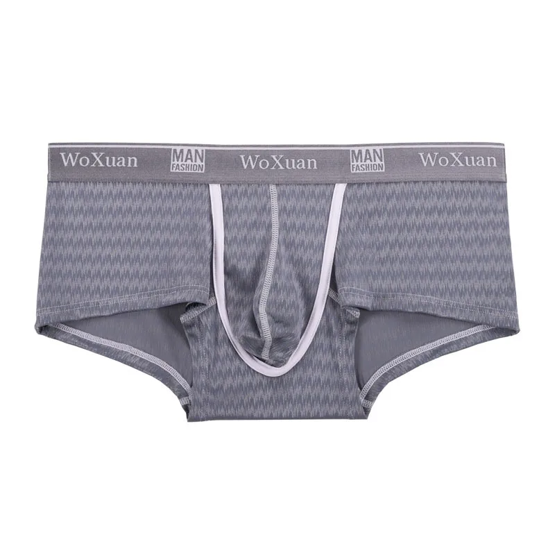 

Sissy Men Boxers Sexy Underwear Panties Gay Men Wear Brushed Jacquard Boxershorts Low Rise Breathable Underwear Panties