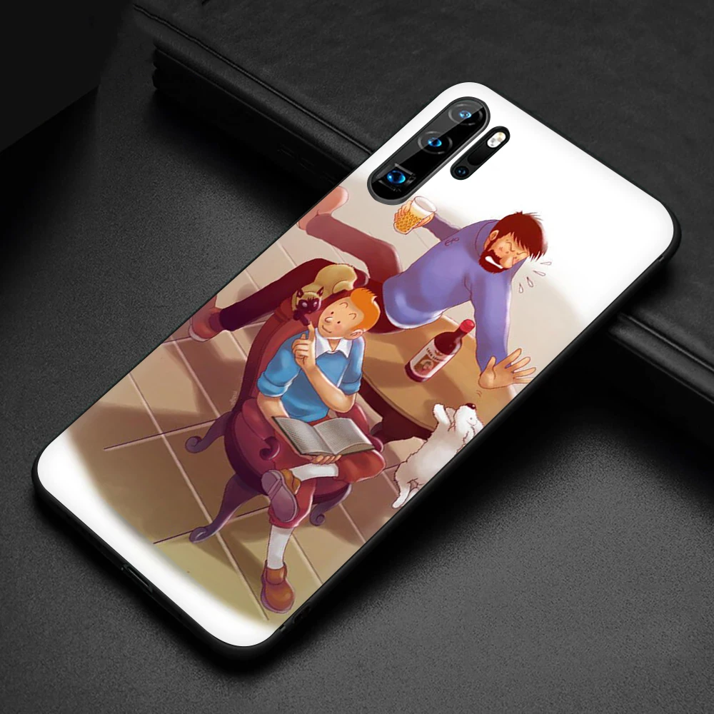 B5 The Adventures of Tintin New Fun Soft Silicone phone case for Huawei P8 P9 P10 P20 P30 Lite Mini Pro P Smart Z Plus - Color: B5