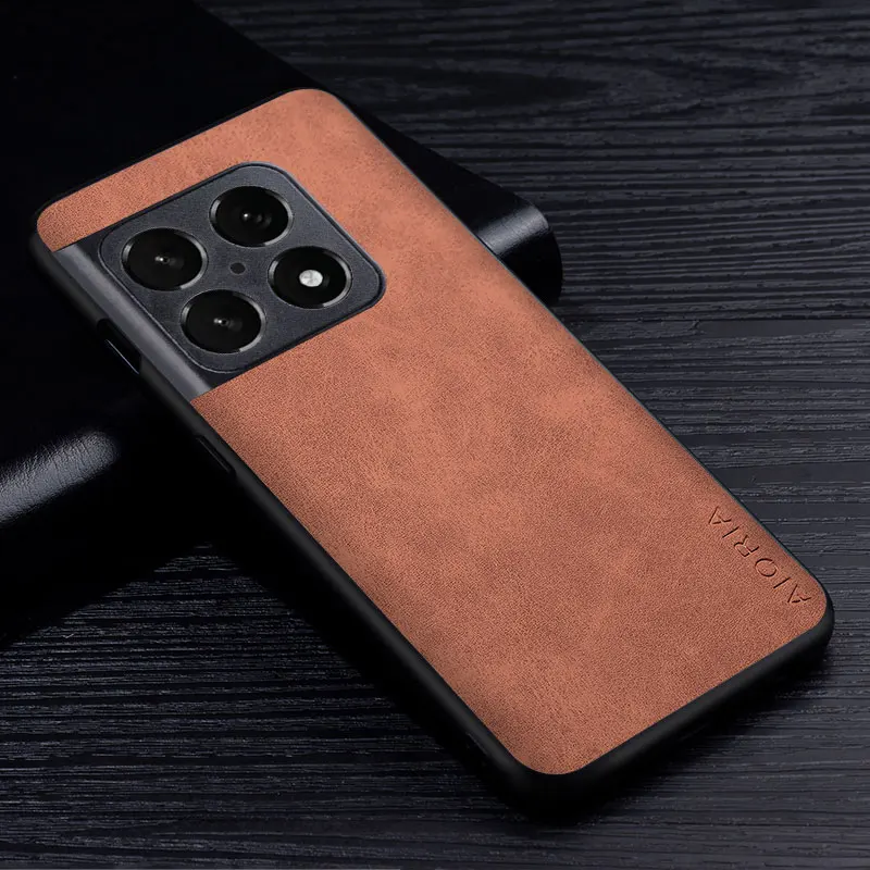 premium pu leathe phone case for oneplus 10 pro 5g scratch resistant solid color cover for oneplus 10 pro case free global shipping