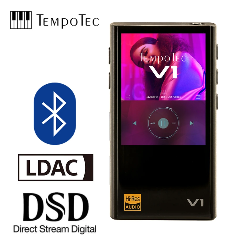 TempoTec V1 Hifi цифровой mp3-плеер без аналога и поддерживает Bluetooth LDAC IN& OUT для USB DAC& amp; усилитель