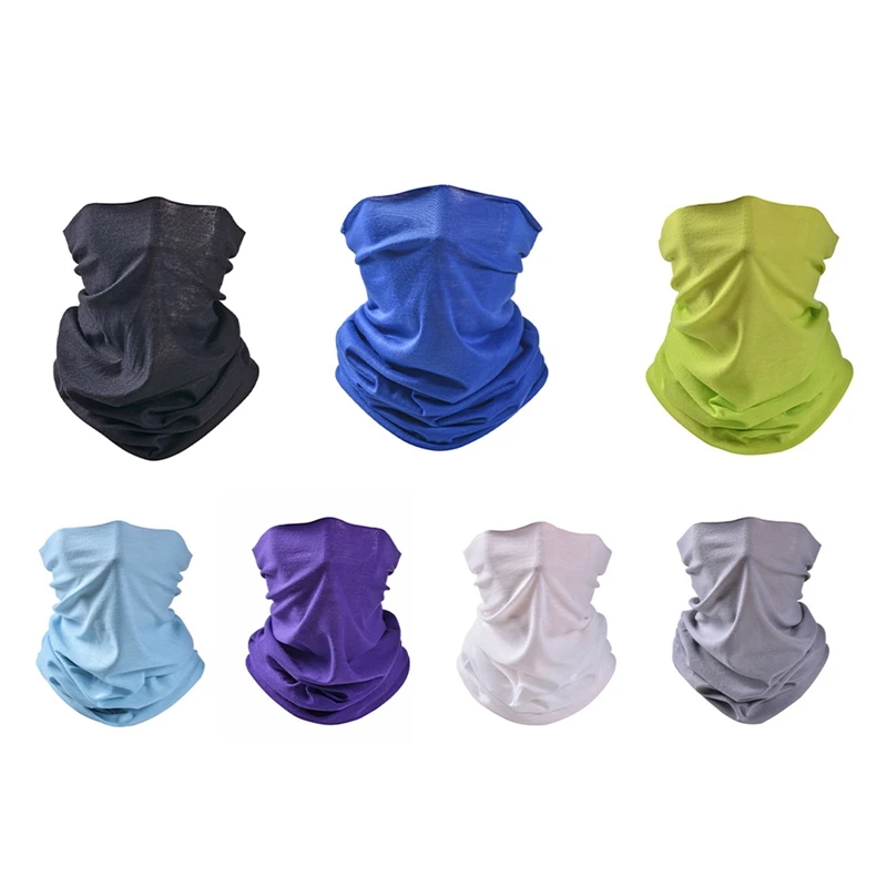 

New Multi-Functional Bandana Headband Solid Color Magic Seamless Bandanas Cycling Face Mask Shield Head Outdoor Sports Accessory