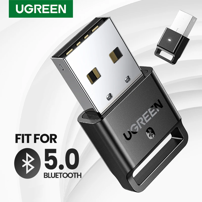 

UGREEN USB Bluetooth Dongle Adapter 4.0 for PC Speaker Mouse Music Audio Receiver Transmitter aptx Compatible with Bluetooth 5.0
