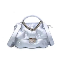 winter luxury handbags women space pad cotton feather down bag new female shoulder crossbody bag top handle bags designer