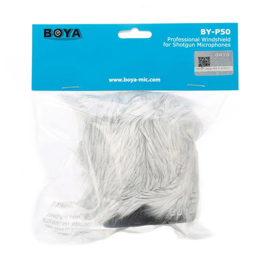 BOYA BY P50 пушистый наружный микрофон для интервью ветровое стекло муфта дробовика
