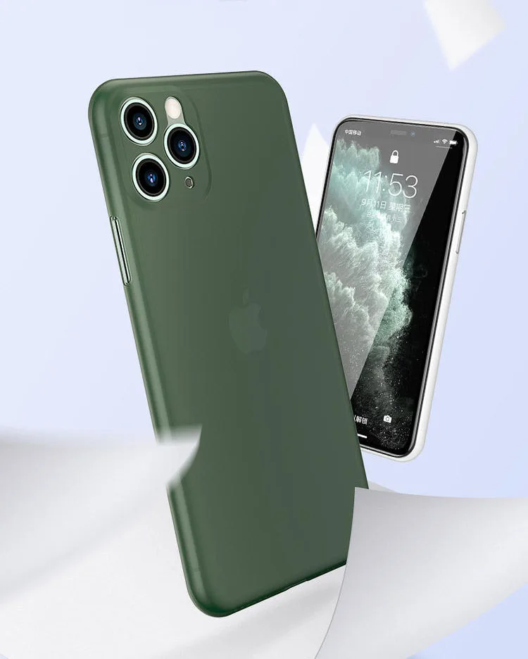 Ультратонкий матовый прозрачный чехол для телефона s для iPhone 6 6S 7 8 Plus XR X XS 11 Pro Max чехол Роскошный 0,3 мм чехол для телефона