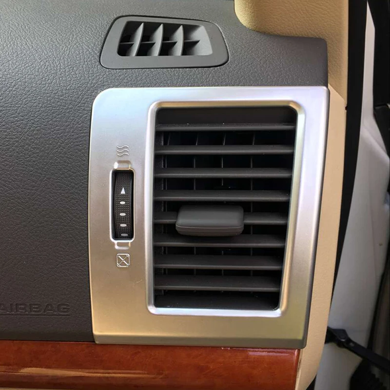 

For Toyota Land Cruiser 200 2016 2017 2018 accessories ABS Matte LHD Car left and right air outlet Cover Trim Car styling