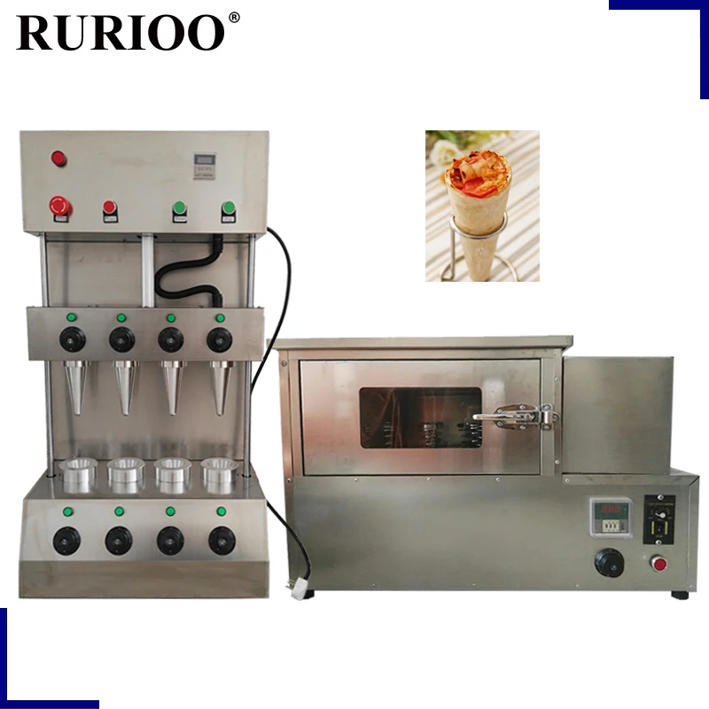 

Electric Big Power Pizza Cone Forming Machine Commercial Pizza Cone Machine Rotate Pizza Oven Machine