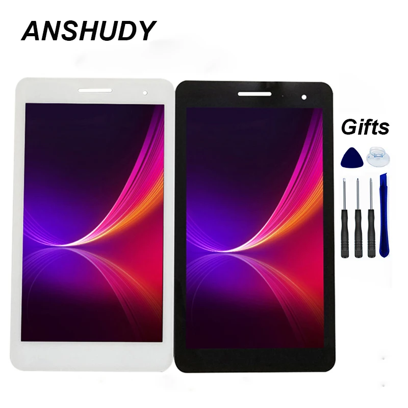 Для HUAWEI MediaPad T1 T1-701W 701UA T1-701U T1-701UA ЖК-дисплей панель монитор+ кодирующий преобразователь сенсорного экрана в сборе
