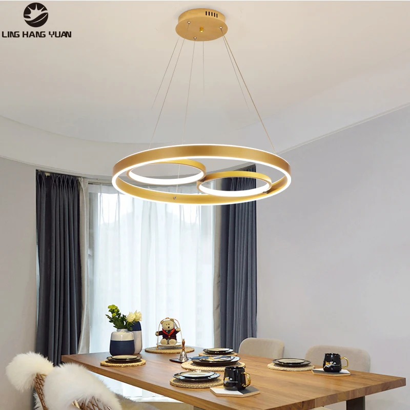 Kopen Moderne Led Hanglamp Voor Keuken Bar Decor Lights 110V 220V Aluminium Lustre Hanglamp Voor Eetkamer Opknoping Verlichting