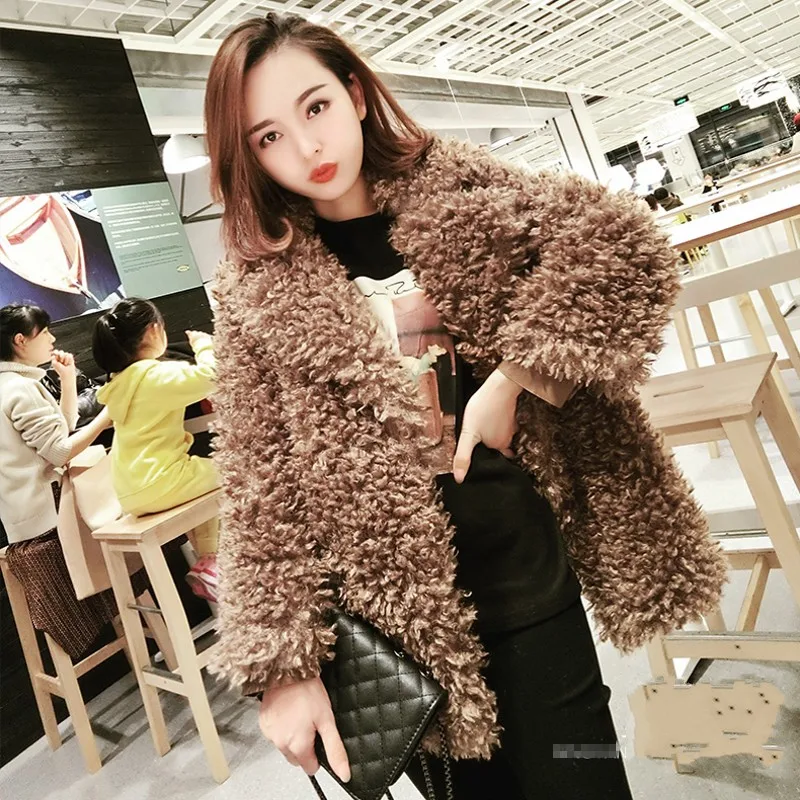 Женское зимнее пальто из искусственного меха большого размера куртка бомбер