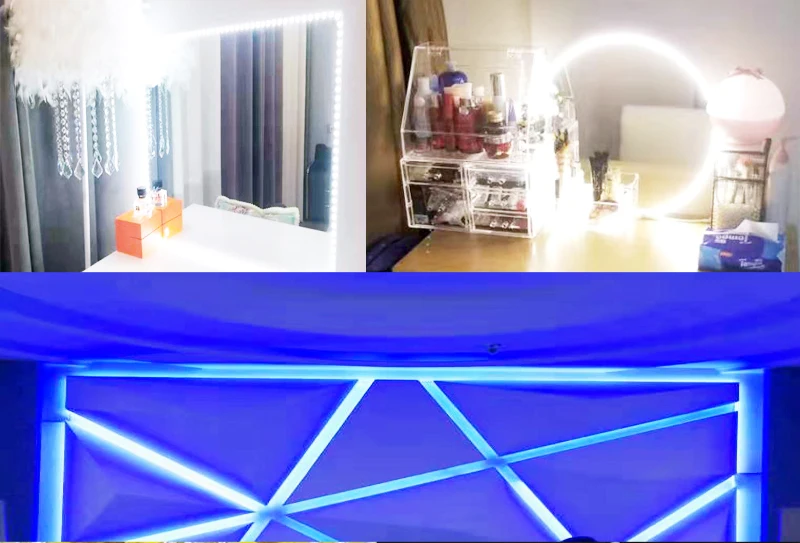 Водонепроницаемая S 2835 smd rgb Светодиодная лента 12 в 10 м 5 м 3 м 2 м теплая белая лента adpter Адресуемая Светодиодная лента световой замены 5050 5630 120