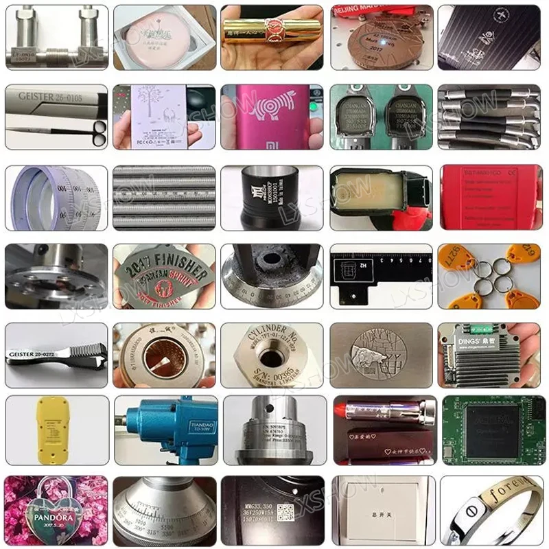 30 Вт портативная волоконная лазерная маркировочная машина с поворотом |