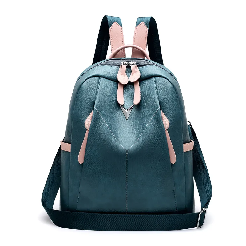 

Women's backpack 2021 autumn new fashion all-match high-quality soft leather anti-theft leisure travel large-capacity school bag