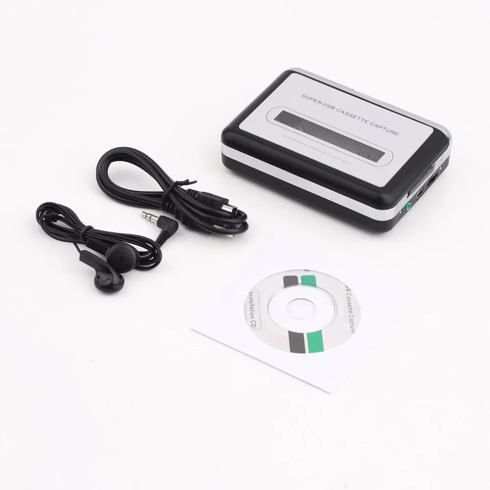 

cassette record player Portable USB Cassette Player Capture Cassette Recorder Converter Digital Audio Music Player DropShipping