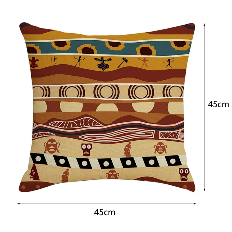 4 шт. льняные наволочки для подушки с принтом | Дом и сад