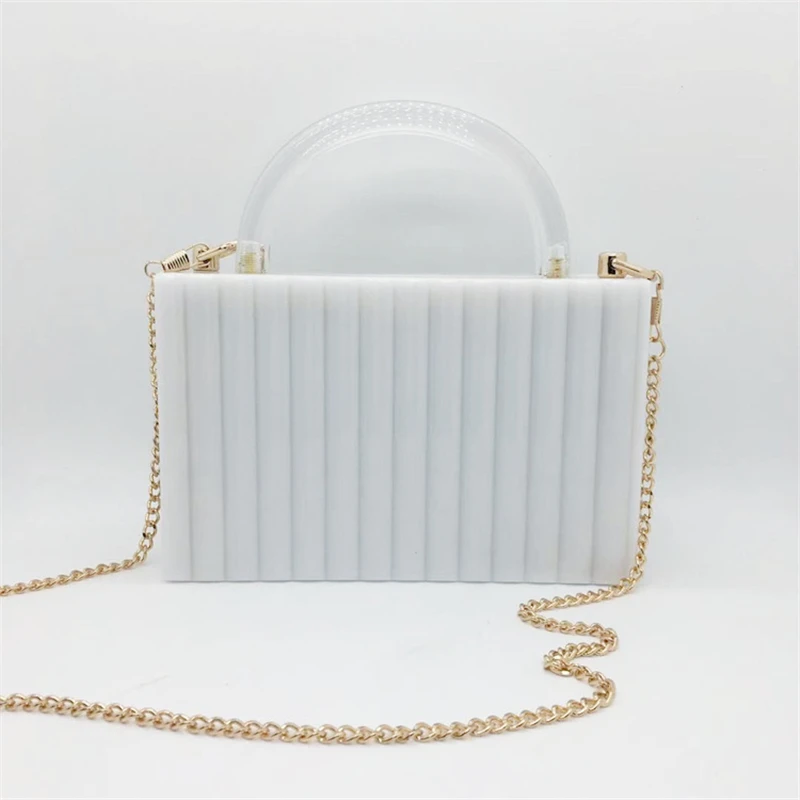 

Fashion Acrylic Evening Bag Lady Geometric Patchwork Clutch Purse Bridal Wedding Party Prom Box Handbag