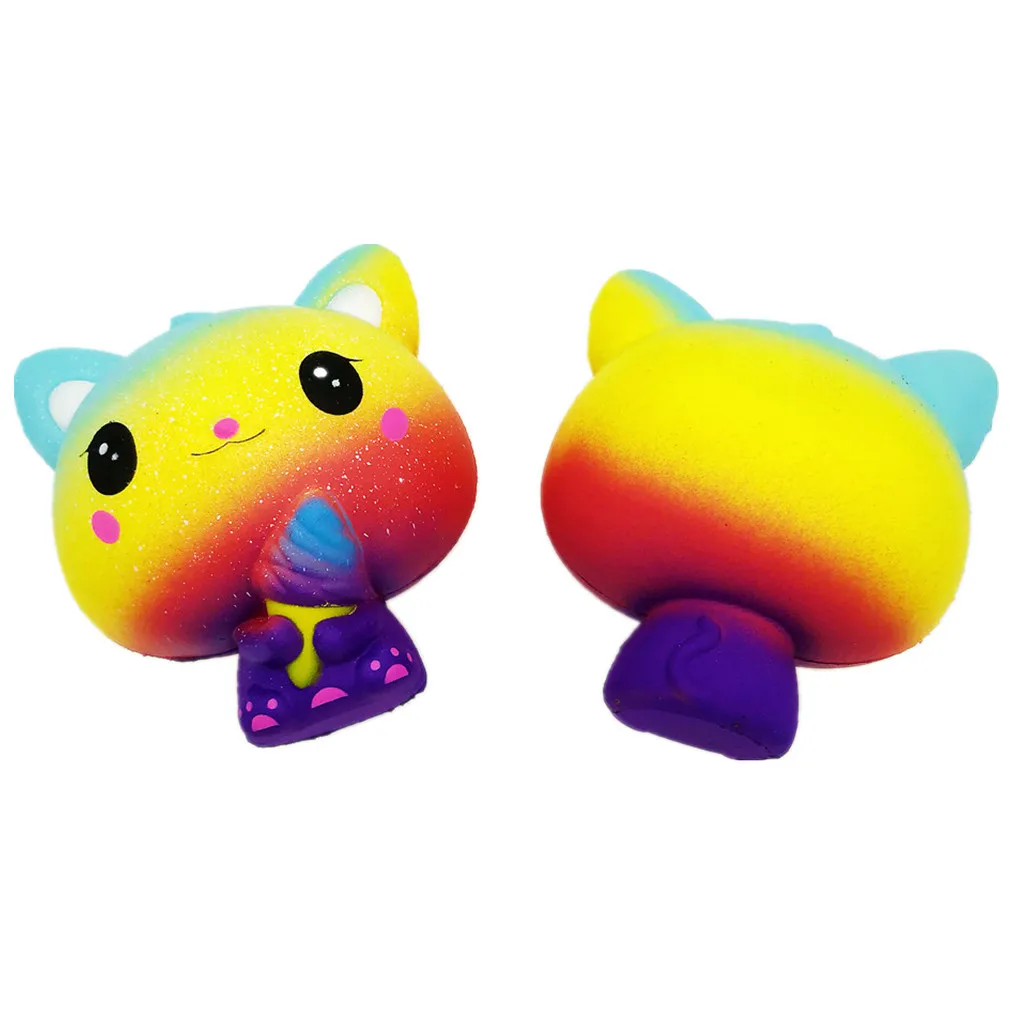 

Colourful Galaxy Cat Scented Charm Slow Rising Squeeze Stress Reliever Toy Fidget Toys Funny Decompression Squeeze Vent Toy Gift