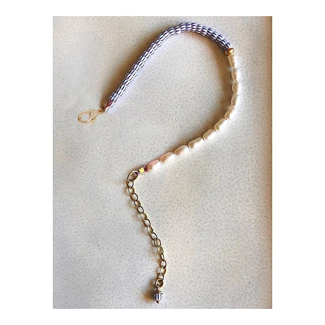 Boho, колье из пресноводного жемчуга, ожерелье с кулоном, женское, erkek kolye bijoux femme, ожерелье из бисера, ожерелье, мода - Окраска металла: bracelet