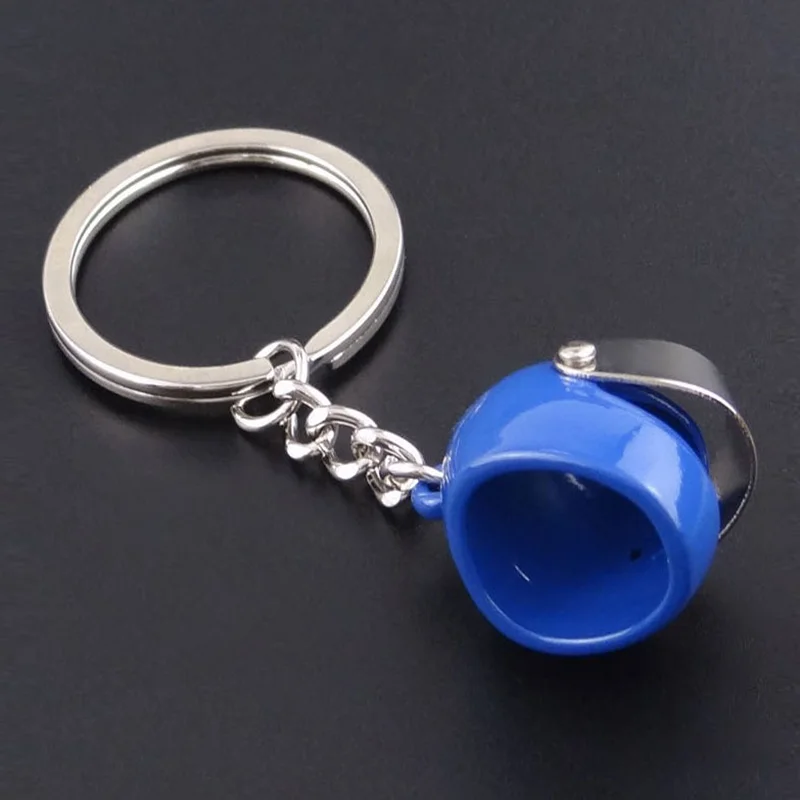 

Creative helmet keychain motorcycle helmet metal pendant 3D mini helmet zinc alloy key ring