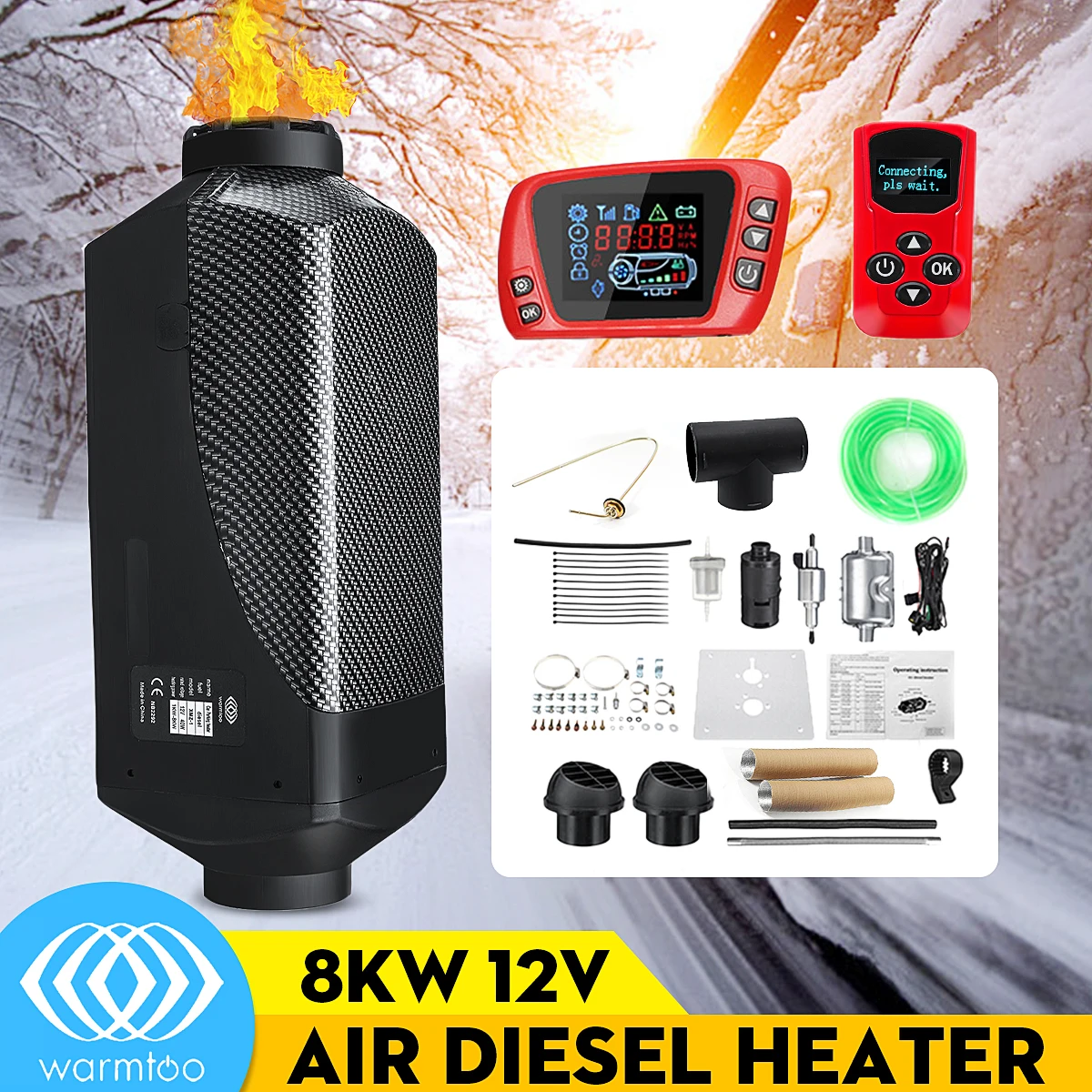 8000w дизелей подогреватель 8kw 12v ав