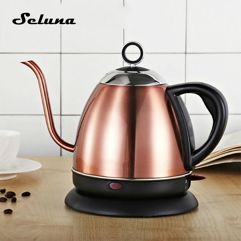 1L гусиная шея чайник Электрический бойлер газовый котел водонагреватель